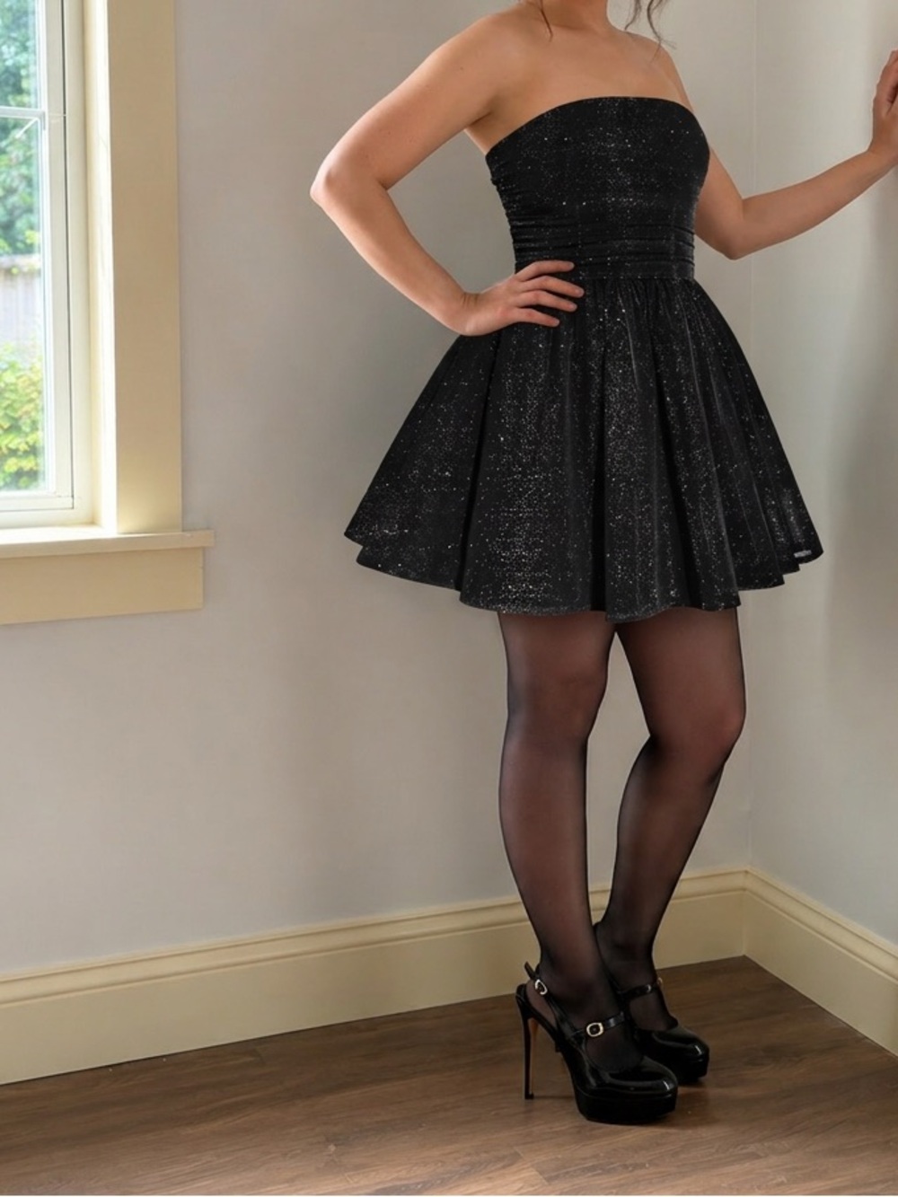 Strapless Sequin Mini Dress 🧨